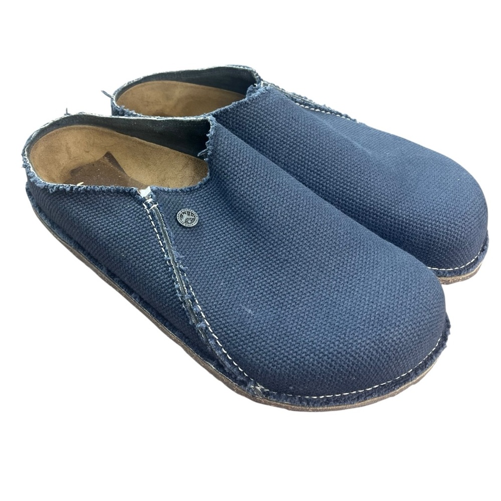 NWOT Birkenstock Men’s Frayed Denim Birkenstock Closed Toe Sandals Size 44